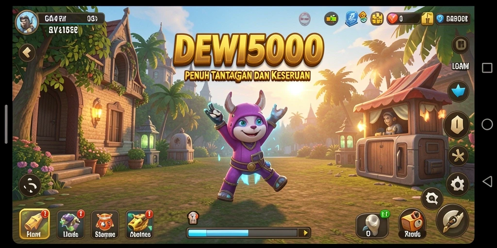 Tampilan gameplay Idle yang memikat dan berwarna.