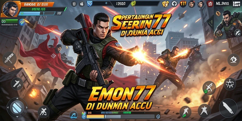 Tampilan gameplay seru dari EMON77 dengan aksi luar biasa.