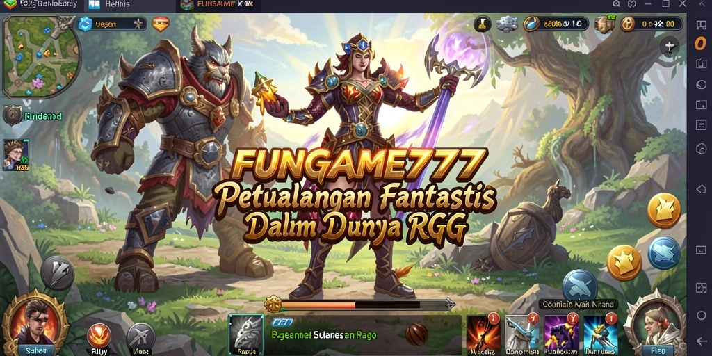 Tampilan game RPG FUNGAME777 yang mendebarkan dan penuh aksi.