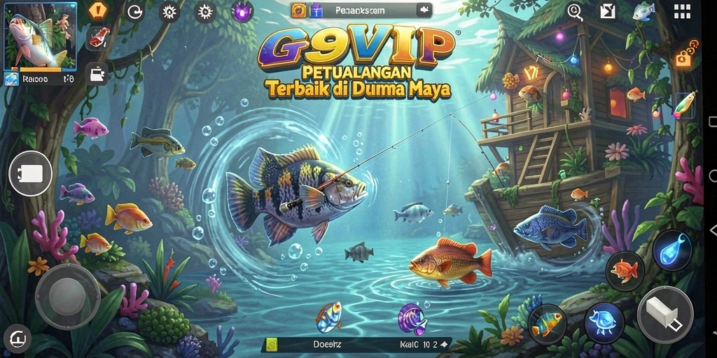 Tangkapan ikan besar dalam gameplay G9VIP yang mendebarkan.