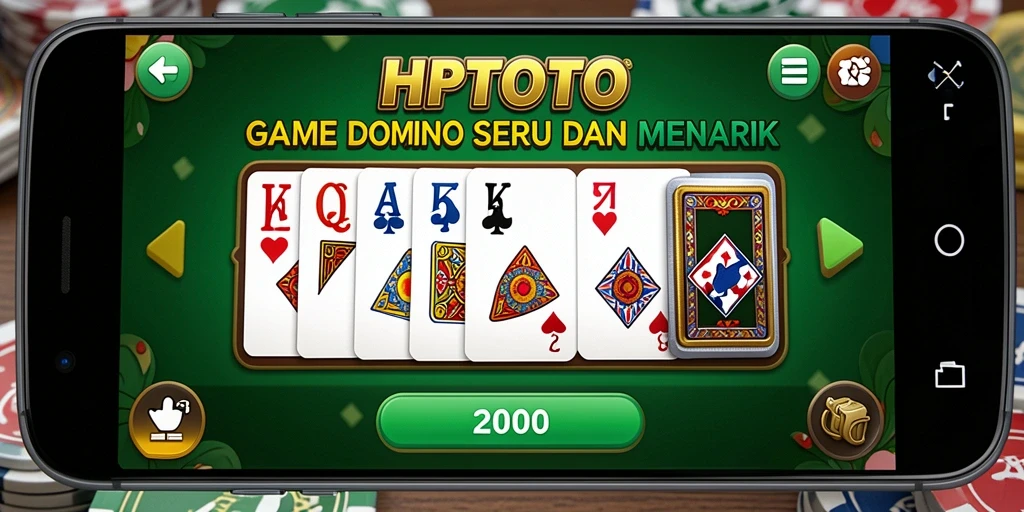 Tampilan menarik saat bermain game Domino HPTOTO.