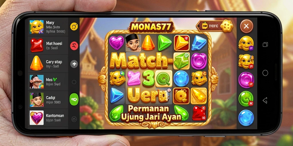 Tampilan permainan MONAS77 yang penuh warna dan mengasyikkan.