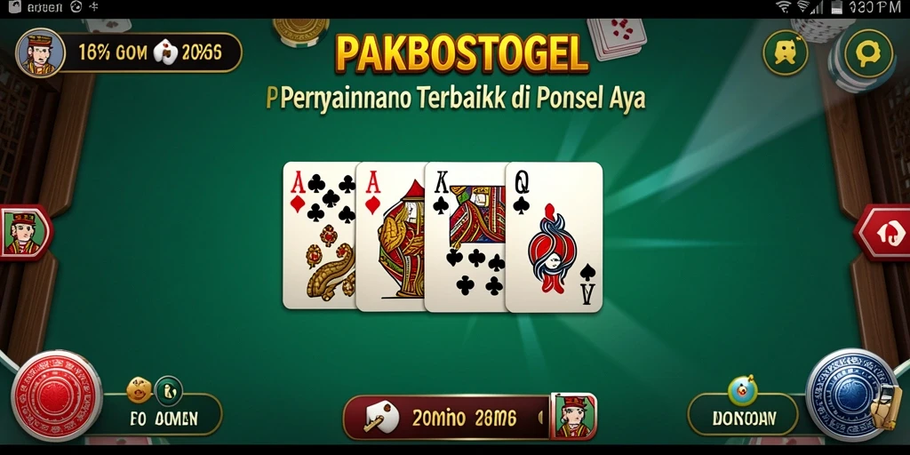 Tampilan seru gameplay domino di PAKBOSTOGEL.