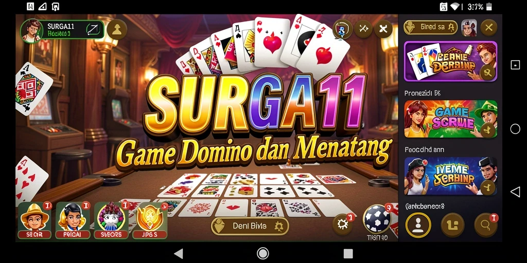 Gameplay seru di SURGA11 yang menampilkan dominonya.